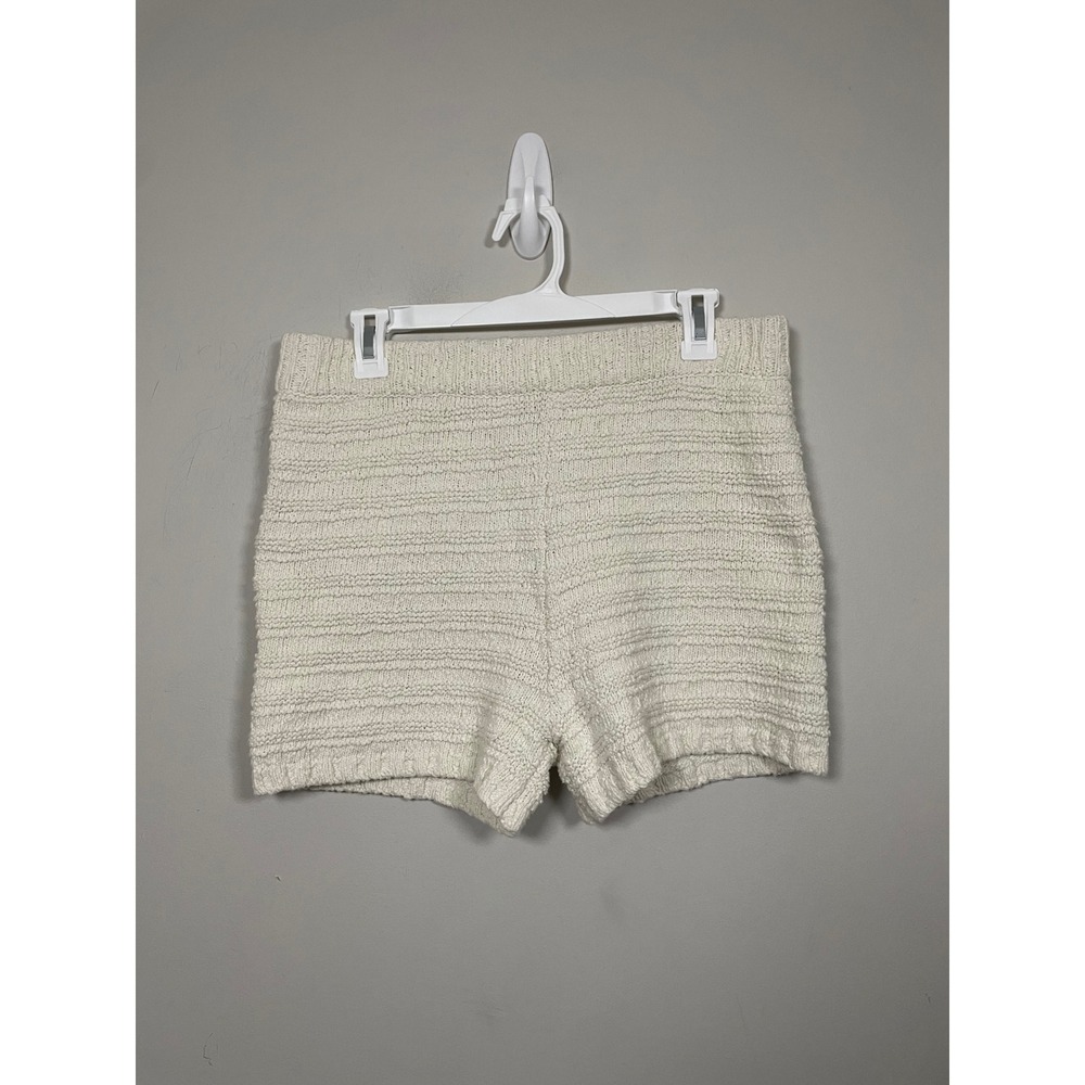 Free People Beach Cotton Knit Sweater Shorts in Ivory Size Medium